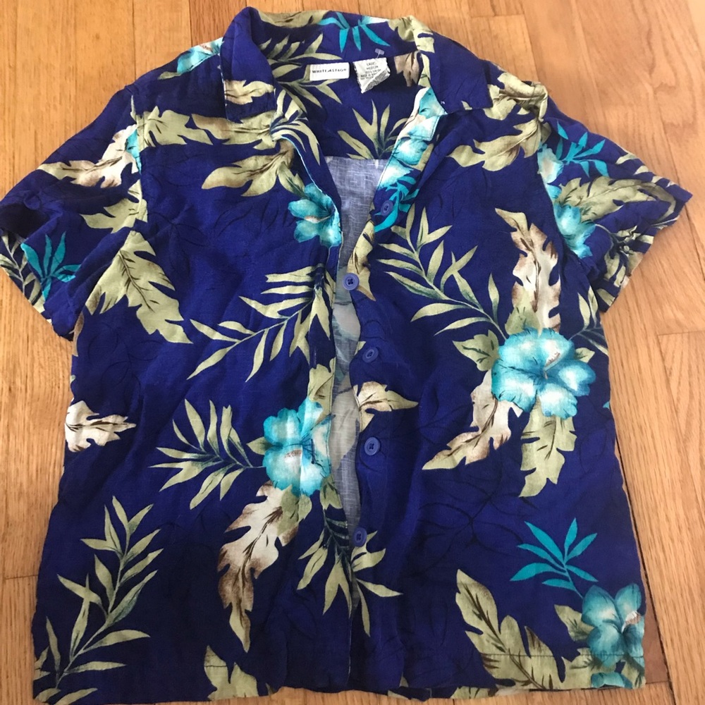 Hawaiian button up t shirt